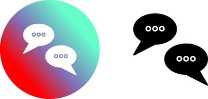 conversacion burbujas icono diseño vector