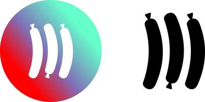 Hot Sausage Icon Design vector