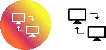 Sharing Systems Icon Design vector