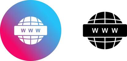 World Wide Web Icon Design vector