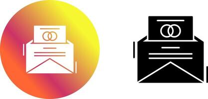 Invitation Card Icon Design vector