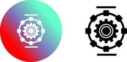 Automated Process Icon Design vector