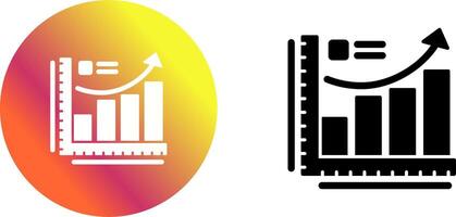 Growth Chart Icon Design vector
