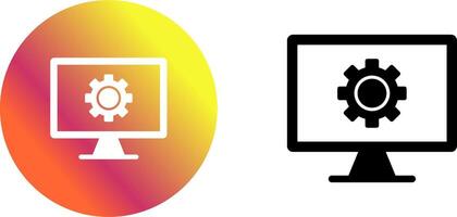 Monitor Screen Icon Design vector