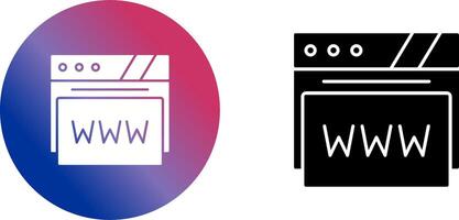 Web Browser Icon Design vector
