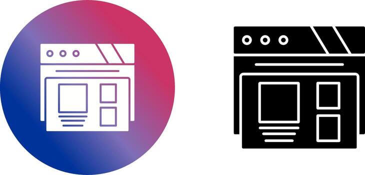 Layout Icon Design vector