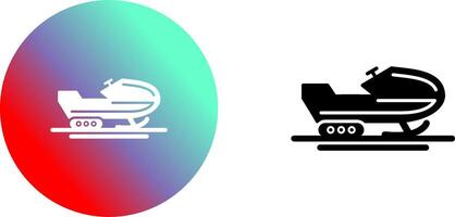 Snowmobile Icon Design vector