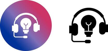 Headphones Icon Design vector