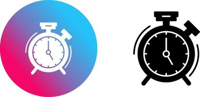 diseño de icono de reloj de alarma vector