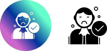 Rejected Icon Design vector