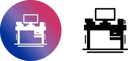 Desk Icon Design vector