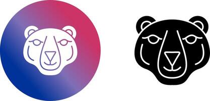 Polar Bear Icon Design vector