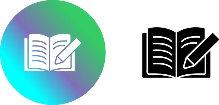 escribir icono diseño vector