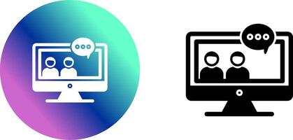 Conversation Icon Design vector