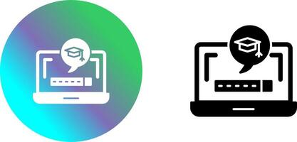 Digital Learning Icon Design vector