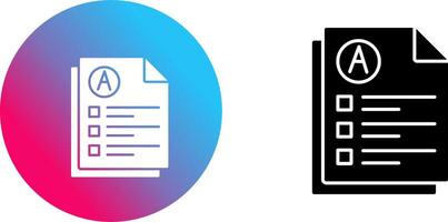 Exam Icon Design vector