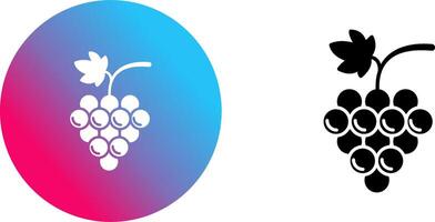 Grapes Icon Design vector