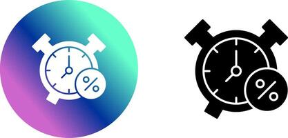 diseño de icono de reloj de alarma vector