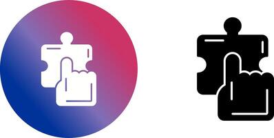 Quick Selection Icon Design vector