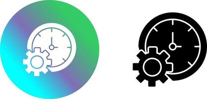 hora ajuste icono diseño vector