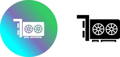 Graphic Card Icon Design vector