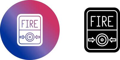 Fire Button Icon Design vector
