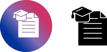 Degree Icon Design vector