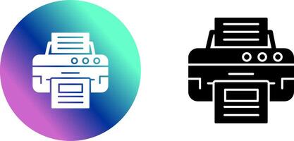 Printer Icon Design vector