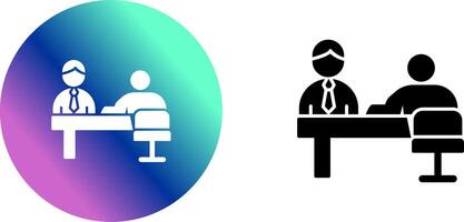 Evaluating work Icon Design vector
