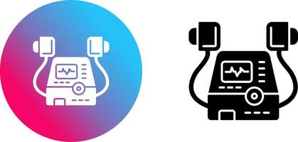 Defribillator Icon Design vector