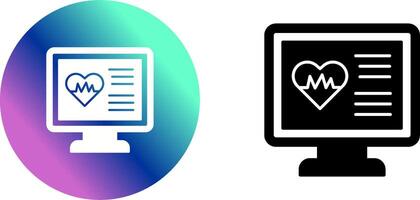 Cardiogram Icon Design vector