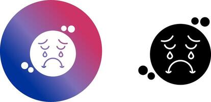 Unhappy Icon Design vector