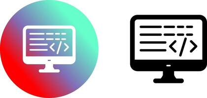 Coding Icon Design vector