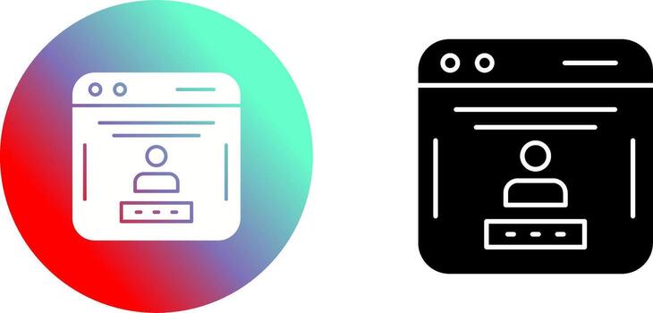 Password Icon Design vector