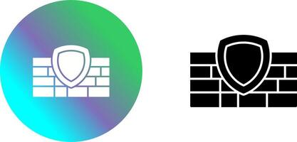 Firewall Icon Design vector