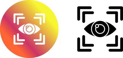 Eye Scan Icon Design vector