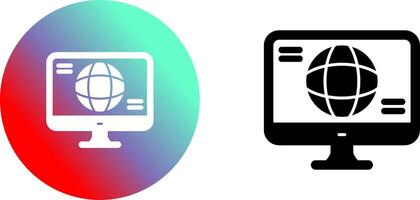 Monitor Icon Design vector