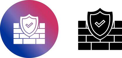 FireWall Icon Design vector