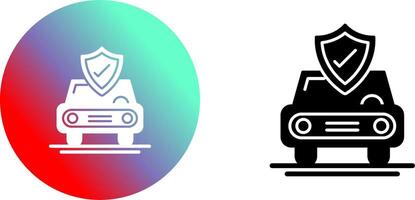 Car Protection Icon Design vector