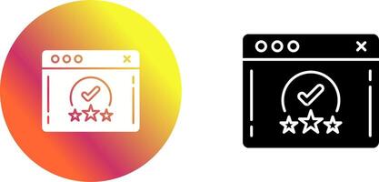 Rating Icon Design vector