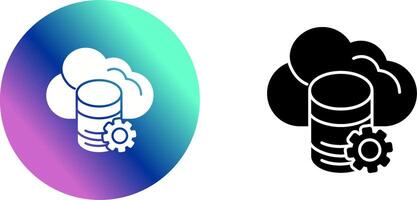 Cloud Data Icon Design vector