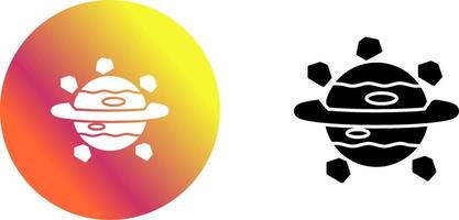 Saturn Icon Design vector