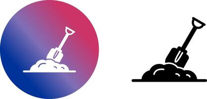 Digging Icon Design vector