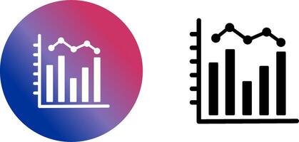 Histogram Icon Design vector