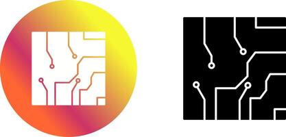 eléctrico circuito icono diseño vector