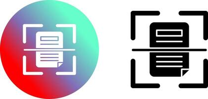 Scan Icon Design vector