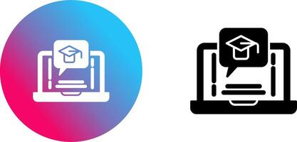 E Learning Icon Design vector