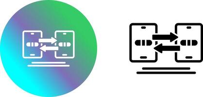 Data Synchronization Icon Design vector