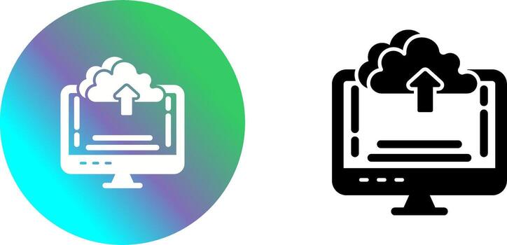 Upload Icon Design vector