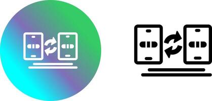 Data Transfer Icon Design vector